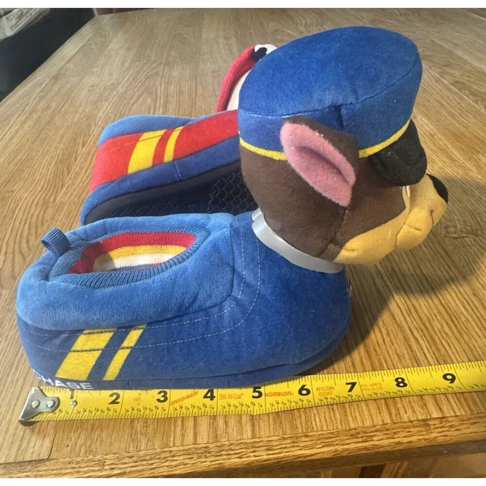 Nickelodeon Paw Patrol Boys Slippers Light Up Unused Chase Marshall 9/10